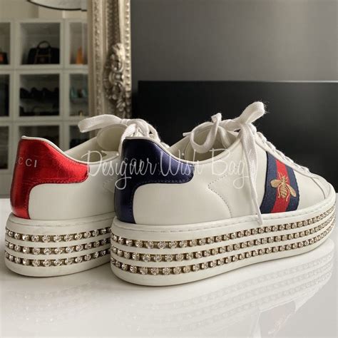 gucci ace sneaker with crystals replica|[REVIEW] Gucci Ace Sneakers : r/DesignerReps .